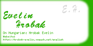 evelin hrobak business card